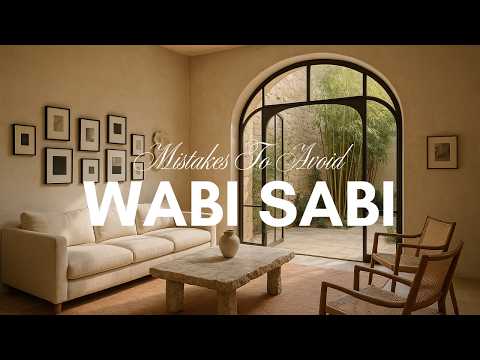 Видео: Дизайн интерьера в стиле ваби-саби: 10 ошибок дизайна, которых следует избегать