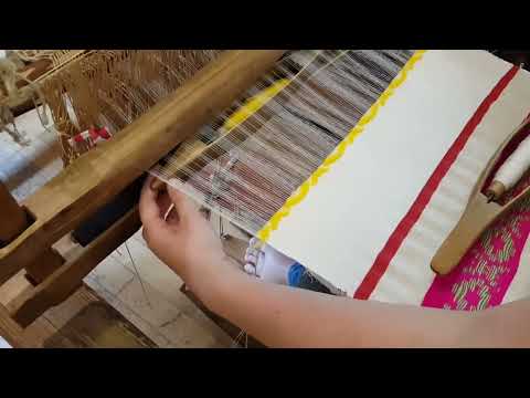 Видео: 5. Виды ткачества: 2 - ремизное ткачество