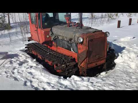 Видео: ДТ-75 болотник