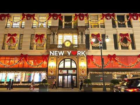Видео: [4K]🇺🇸Рождество в Нью-Йорке 🎄💂🏼 | Macy’s🎁 – Брайант-парк⛸️ и праздничное волшебство | Ноябрь 2025 г.