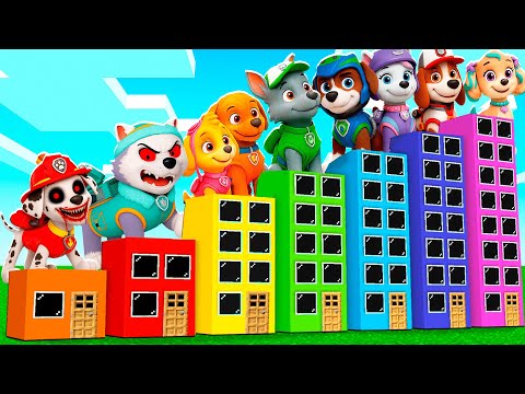 Видео: НАШЕЛ ОТЕЛЬ ВСЕХ ЩЕНЯЧИЙ ПАТРУЛЬ ПОРТАЛ ПОДВАЛ в МАЙНКРАФТ PAW PATROL МУЛЬТИК