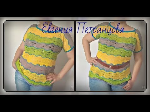Видео: Летняя ажурная кофточка спицами