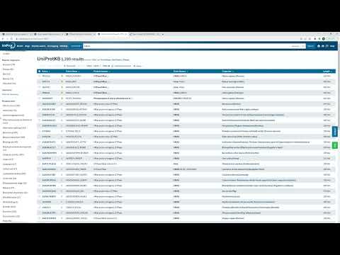 Видео: BD4. Как искать информацию о белках в базе данных UniProt