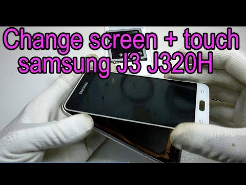 Видео: Как изменить экран и сенсорный экран Samsung J3 J320H