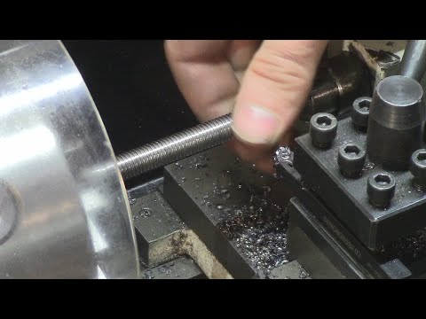 Видео: Нарезание резьбы на токарном станке JET BD-7