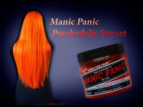 Видео: MANIC PANIC PSYCHEDELIC SUNSET . Подробный отзыв и тест на стойкость красителя.