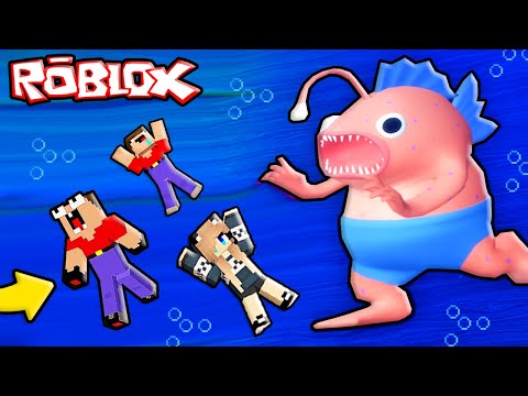 Видео: 2 НУБА И ДЕВУШКА ПРО СПАСАЮТСЯ ОТ ПИРАНЬИ ПОД ВОДОЙ В РОБЛОКС