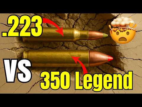 Видео: 🔥 .223 против 350 Legend — вы не поверите, что они делают с глиной!