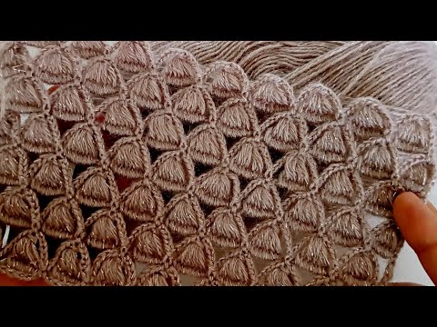 Видео: Первый раз вижу этот шов! Очень новый и красивый узор крючком.