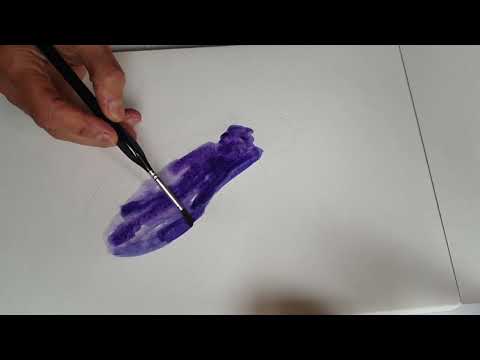 Видео: Рисуй со мной Акварель Осень Баклажан  #рисуйсомной #акварельныйрисунок #осень #баклажан #картина 