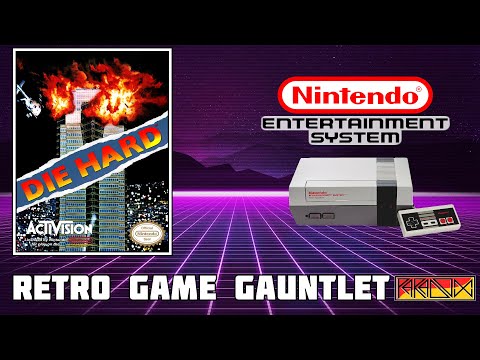 Видео: Die Hard - Retro Game Gauntlet - 1 Ступень (NES)