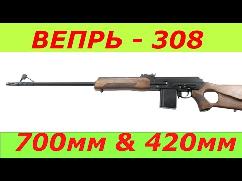 Видео: Карабин Вепрь 308. 700мм против 420мм