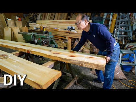 Видео: Дерево меня беспокоит. Великолепный напольный столик из 200-летнего кипариса кисо [Сделай сам пло...