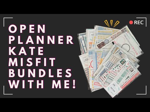 Видео: PlannerKate Misfits Haul | Давайте посмотрим на наклейки!