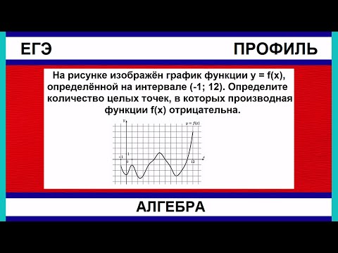 Видео: На рисунке изображён график функции y = f(x), определённой на интервале (-1; 12). Определите ...