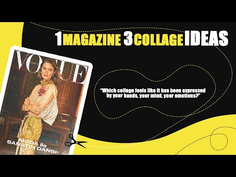 Видео: 1 Журнал 3 Идеи для коллажа. Эпизод 1 | Простое создание коллажей из бумаги | Коллаж со мной