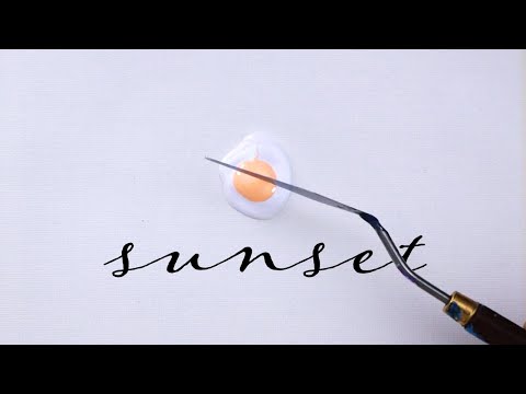 Видео: Пылающий закат | Пошаговая картина акрилом # 230