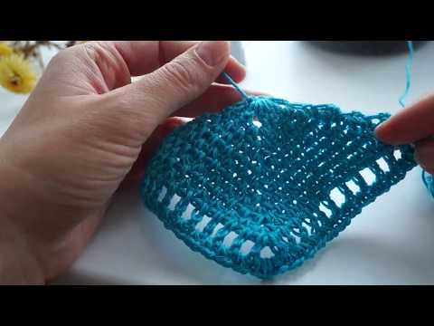 Видео: Бактус, косынка, шаль крючком Yarn Art Flowers. Интересный и плотный узор.