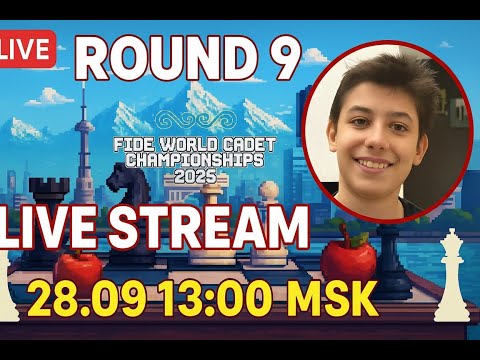 Видео: Artem T Mamikonyan — Первенство мира FIDE U12 | Тур 9 | 28.09 13:00 МСК | Прямой эфир | lichess.org