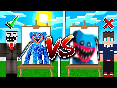 Видео: ЧИТЕР НАРИСОВАЛ ПОРТРЕТ ХАГГИ ВАГГИ ЛУЧШЕ ЧЕМ ПРО В МАЙНКРАФТ! ЧИТЕР И ПРО ИГРАЮТ В MINECRAFT!