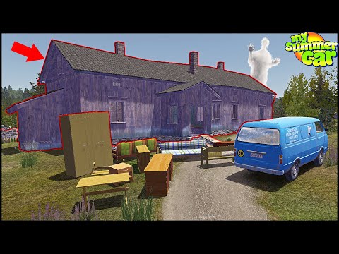 Видео: Переехал В ДОМ С ПРИЗРАКОМ! Ночую! - My Summer Car