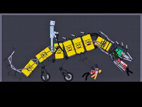 Видео: БЕЗУМНЫЕ РОБОТЫ СДЕЛАЛИ ОГРОМНОГО РОБОЗАВРА | PEOPLE PLAYGROUND