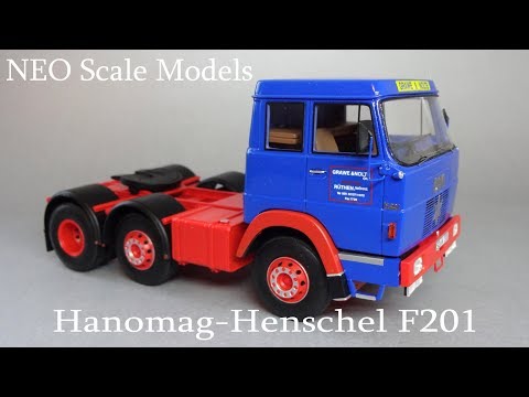 Видео: Hanomag-Henschel F201 Седельный тягач | NEO Scale Models | Масштабная модель грузового автомобиля