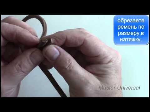 Видео: Как правильно и на долго соединить кожаный ремень на любую ножную швейную машину. Видео №76.