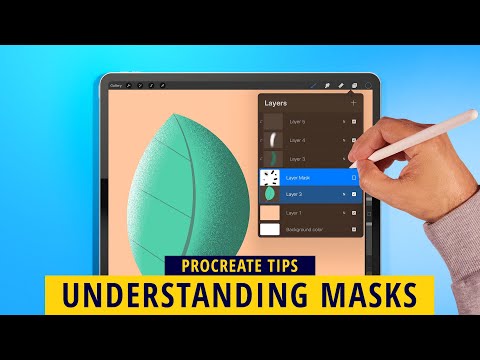 Видео: Как использовать Alpha Lock, Clipping Mask и Layer Mask в Procreate — Советы по Procreate