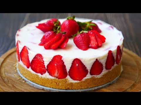 Видео: Клубничный ТОРТ БЕЗ ВЫПЕЧКИ | Все очень ПРОСТО И ВКУСНО