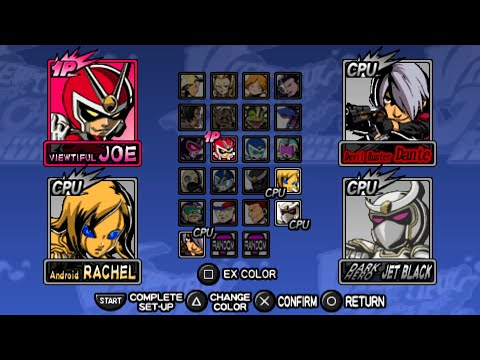 Видео: Viewtiful Joe: Red Hot Rumble Все персонажи [PSP]