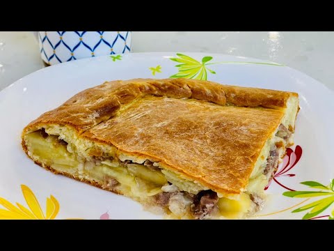 Видео: Очень вкусное ТЕСТО. Без дрожжей. ПИРОГ С МЯСОМ, сочная начинка Съедаем весь за вечер. Быстрое тесто