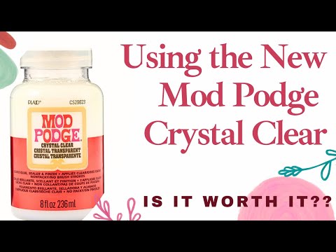 Видео: Экспериментируем с новым клеем/герметиком Mod Podge Crystal Clear. Стоит ли оно того? Давайте узн...