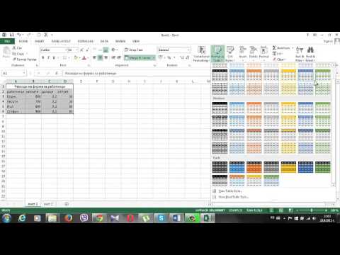 Видео: Урок 12 Форматиране е Excel 2013