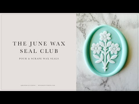 Видео: Июньский клуб печатей воска — отливка и соскребание печатей воска