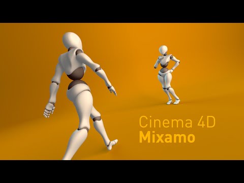 Видео: Cinema 4D Mixamo объединить анимацию