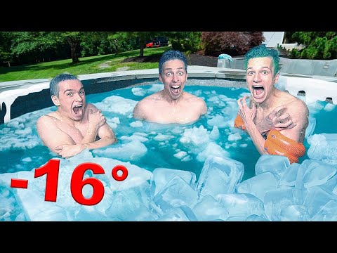 Видео: КТО ПОСЛЕДНИЙ ПОКИНЕТ ХОЛОДНЫЙ БАССЕЙН, ПОЛУЧИТ 1000$ !