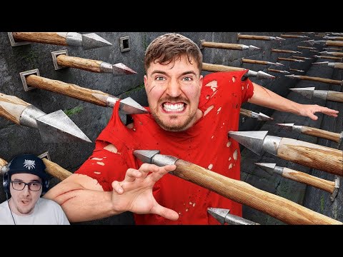 Видео: Самая Смертельная Полоса Препятствий в Мире! ► MrBeast ( Мр Бист ) | Реакция