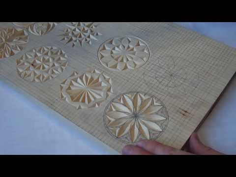 Видео: Геометрическая резьба по дереву. Урок 23 (geometric wood carving)