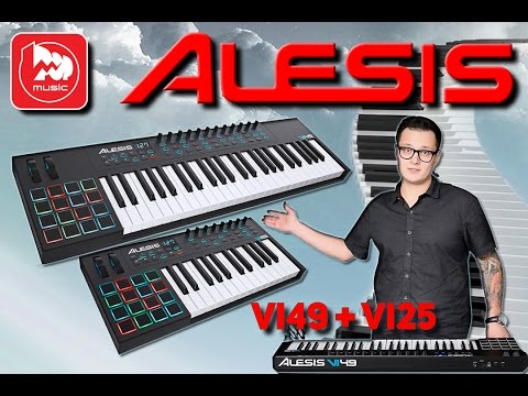 Видео: Миди клавиатуры и контроллеры ALESIS VI49 + ALESIS VI25