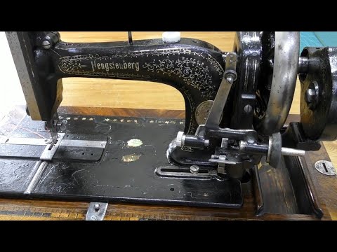 Видео: Старинная швейная машинка Anker - Werke Hengstenberg Германия 1903 год.