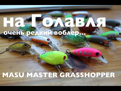 Видео: Редкий Воблер MASU MASTER GRASSHOPPER и другие (CAMION, CrackJack, Cheerful,...) на голавля и жереха