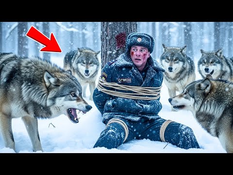 Видео: Полицейского предали, бросили умирать в лесу… окружили волки… но их поступок шокировал всех!