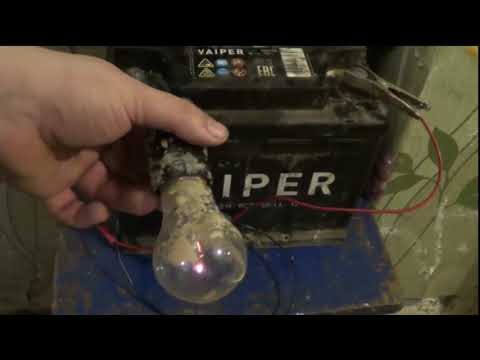 Видео: восстановление старого аккумулятора переполюсовка