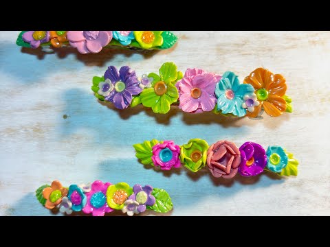 Видео: Сделайте вместе со мной заколку-цветок!