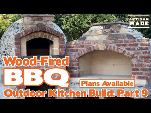 Видео: Как построить барбекю на дровах / Строить кухню на открытом воздухе: Часть 9