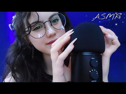 Видео: АСМР с ветрозащитой ⋆｡°✩ скрэтчинг, сжимание, mic pumping +ноготочки