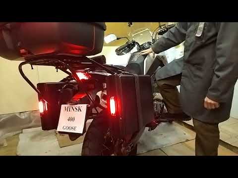 Видео: Минск 400 гусь (Minsk 400 goose).  Боковые кофры