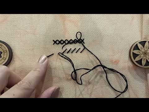 Видео: Методы крепления нити в начале и в конце работы.