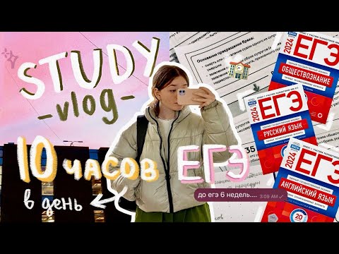 Видео: *STUDY vlog*: 40 дней до ЕГЭ...🆘 // как все успевать? ‧₊˚📚⊹♡